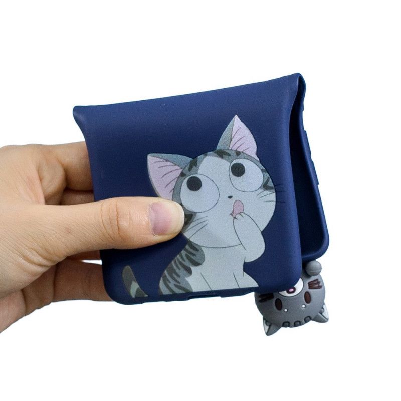Case Hoesje Samsung Galaxy A9 Telefoonhoesje Grappige 3D Kat