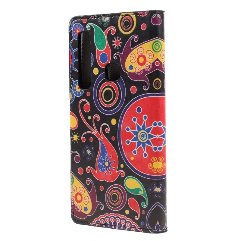 Cover Folio-hoesje Samsung Galaxy A9 Telefoonhoesje Tekeningen Van Sterrenstelsels