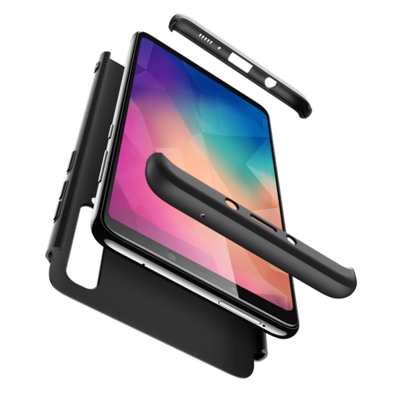 Hoesje Samsung Galaxy A9 Rood Zwart Afneembare Gkk