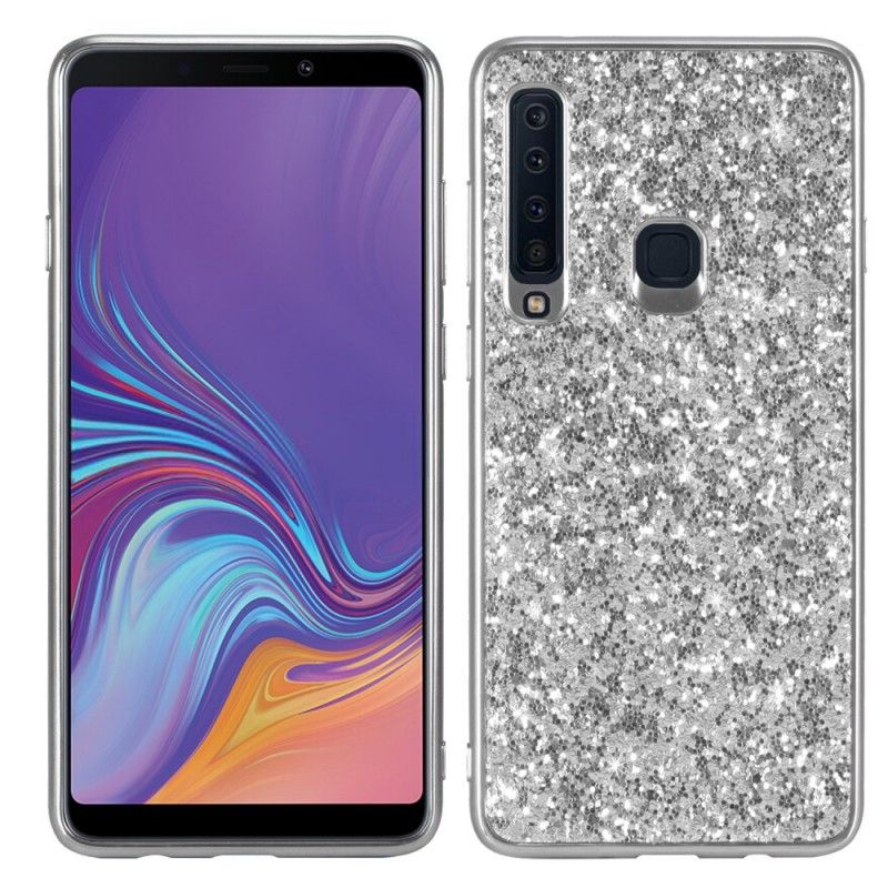 Hoesje Samsung Galaxy A9 Rood Zwart Ik Ben Glitter