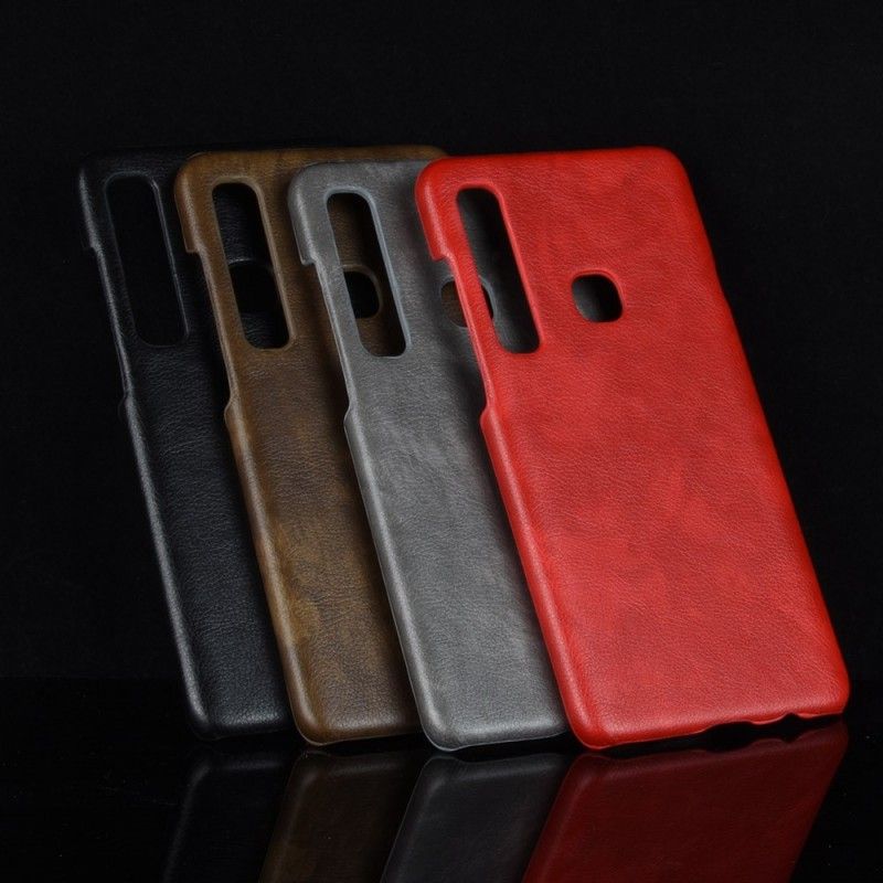 Hoesje voor Samsung Galaxy A9 Grijs Retro Leereffect