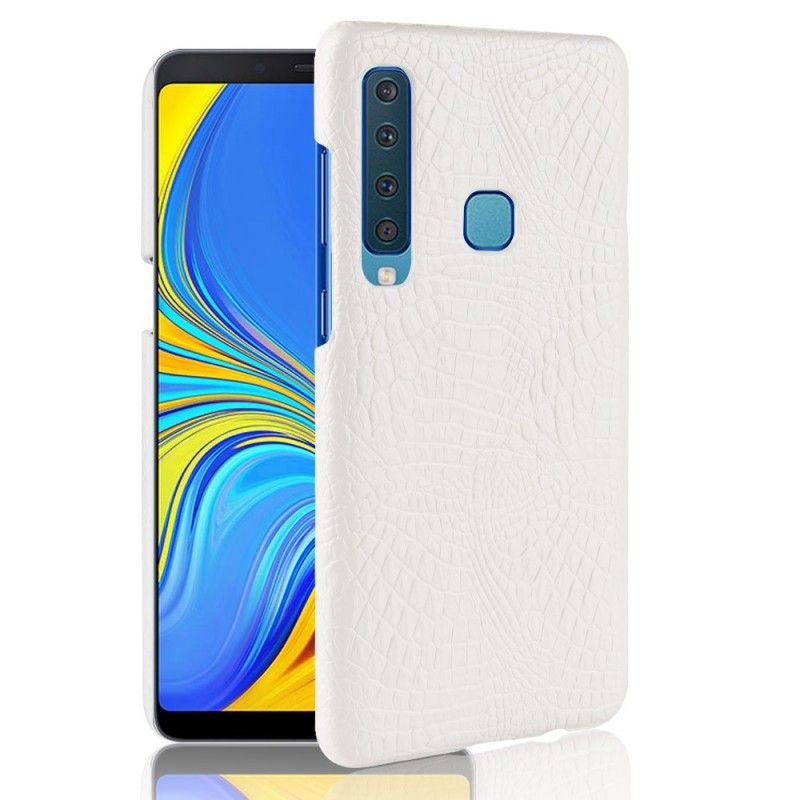 Hoesje voor Samsung Galaxy A9 Wit Krokodillenhuideffect