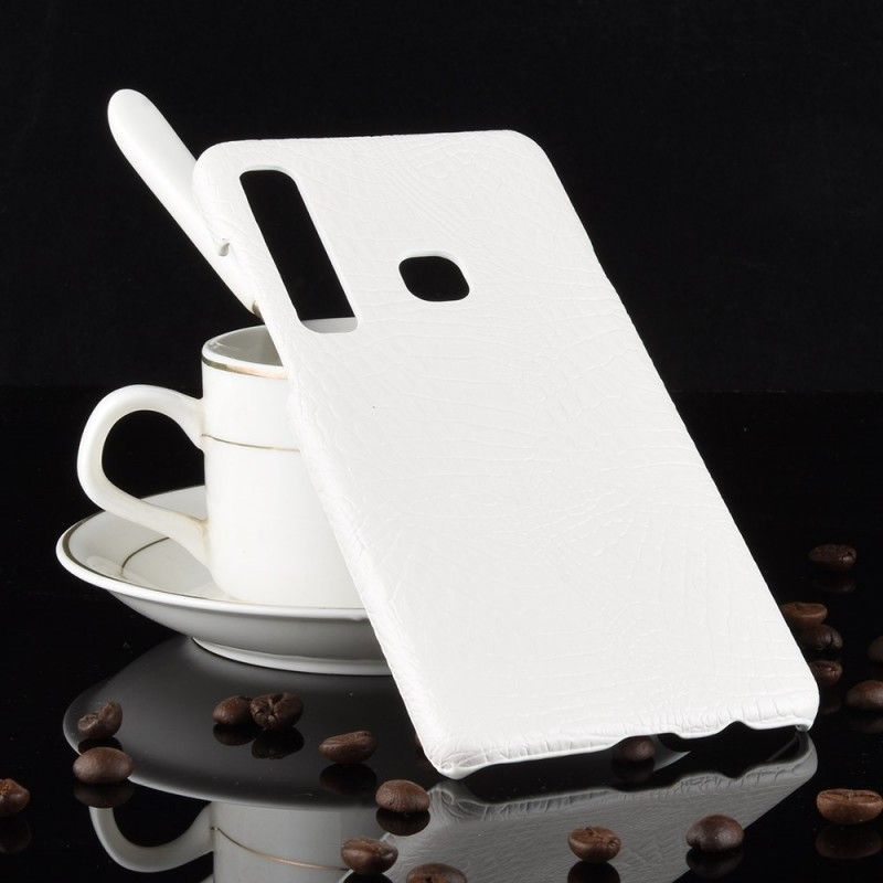 Hoesje voor Samsung Galaxy A9 Wit Krokodillenhuideffect