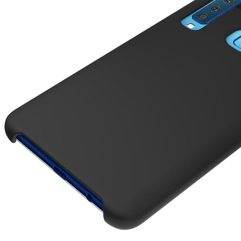 Hoesje voor Samsung Galaxy A9 Wit Zwart Siliconenvloeistof