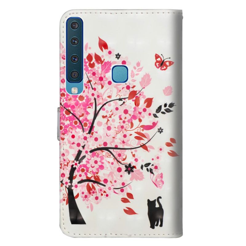 Leren Hoesje Samsung Galaxy A9 Roze Boom