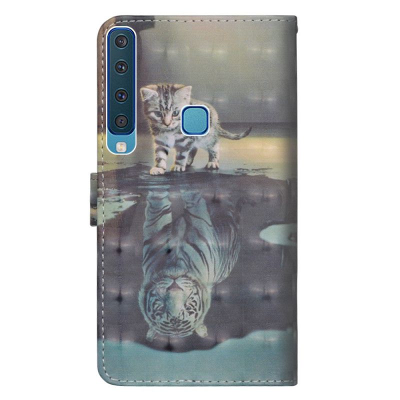 Leren Hoesje Samsung Galaxy A9 Telefoonhoesje Ernest De Tijger