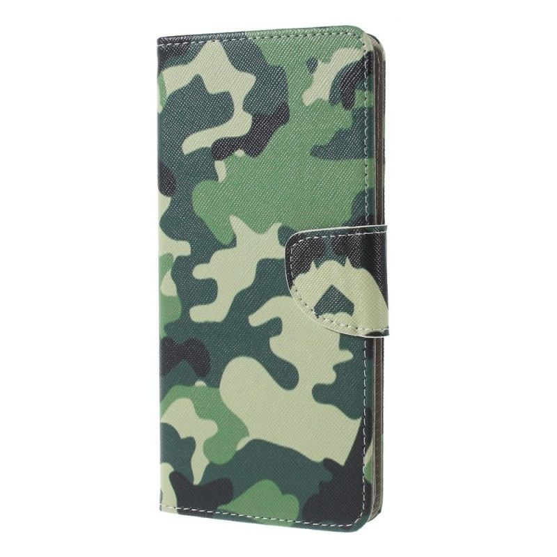 Leren Hoesje voor Samsung Galaxy A9 Militaire Camouflage