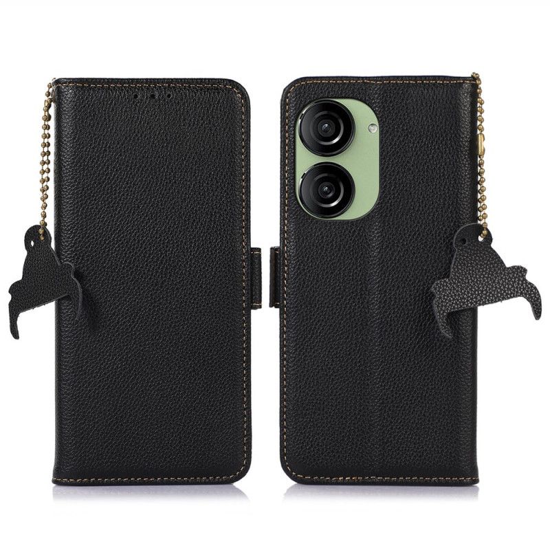 Leren Hoesje Asus Zenfone 10 Rfid-blokkerend Leer Khazneh