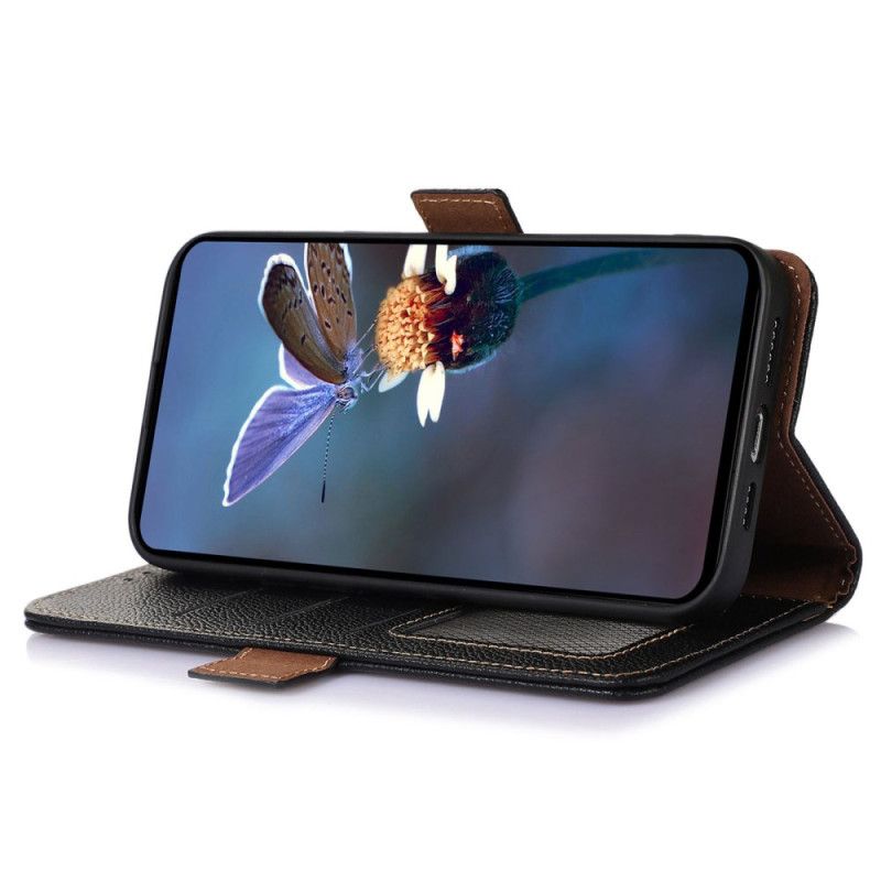 Leren Hoesje Asus Zenfone 10 Rfid-blokkerend Leer Khazneh