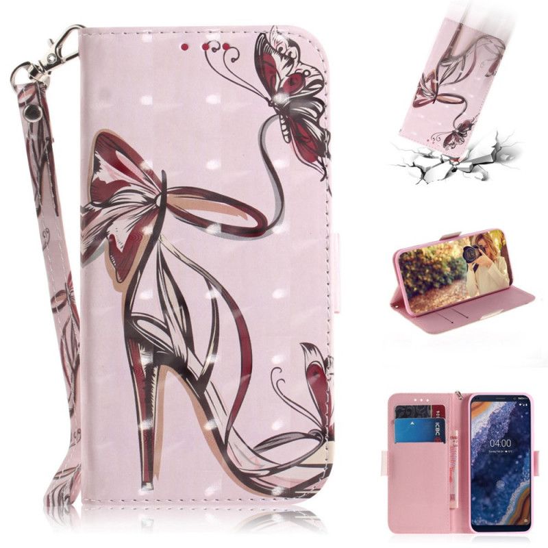 Cover Folio-hoesje Nokia 9 PureView Telefoonhoesje Riempomp