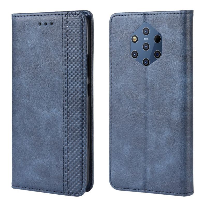 Folio-hoesje Nokia 9 PureView Gestileerd Vintage Leereffect