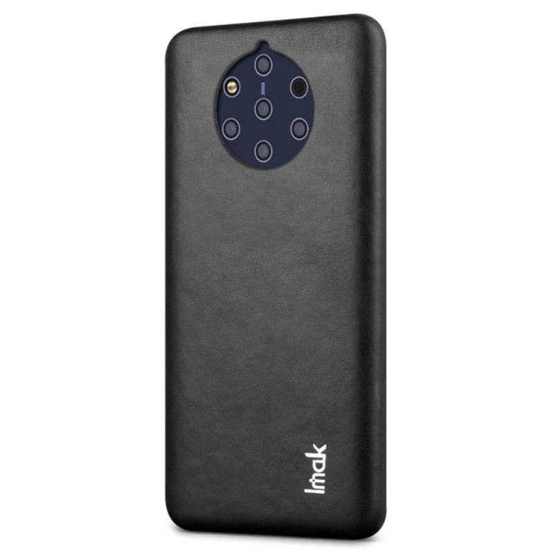 Hoesje Nokia 9 PureView Bruin Zwart Imak-Serie Leereffect