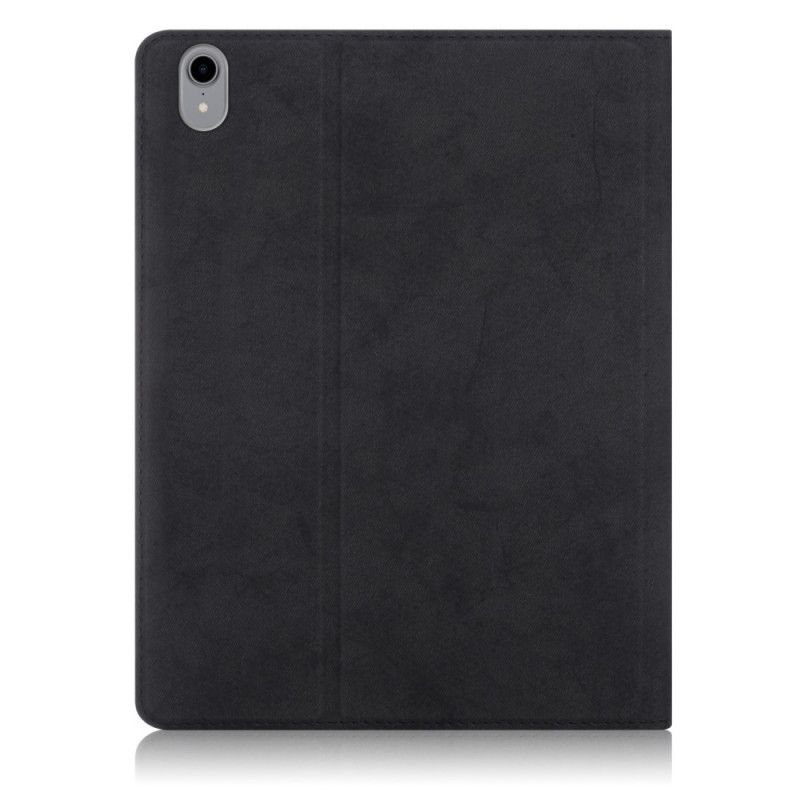Case iPad Air 10.9" (2020) Grijs Zwart Telefoonhoesje Businesscase Met Leereffect