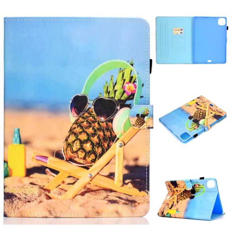 Cover Folio-hoesje iPad Air 10.9" (2020) Telefoonhoesje Strandananas