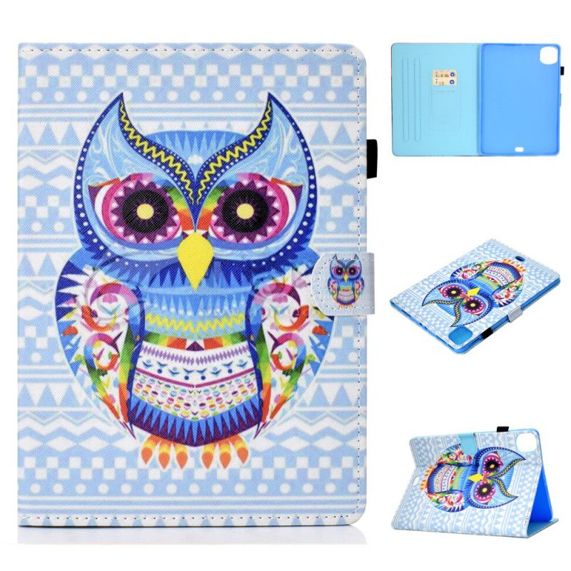 Cover Folio-hoesje iPad Air 10.9" (2020) Telefoonhoesje Uil Art