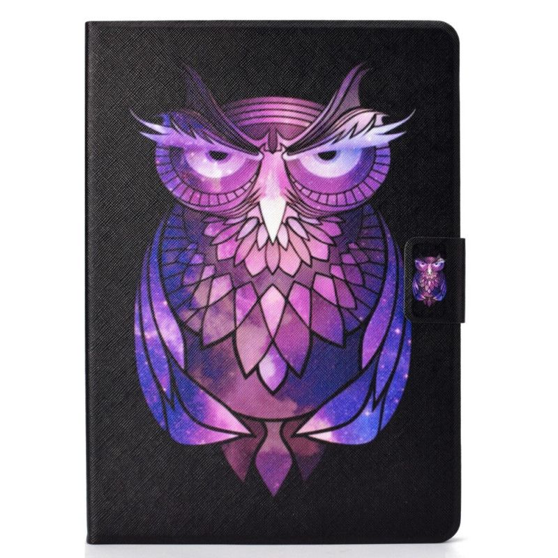 Flip Case Leren iPad Air 10.9" (2020) Afwijzende Uil