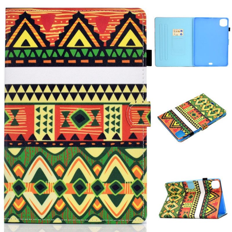 Flip Case Leren iPad Air 10.9" (2020) Azteekse Motieven