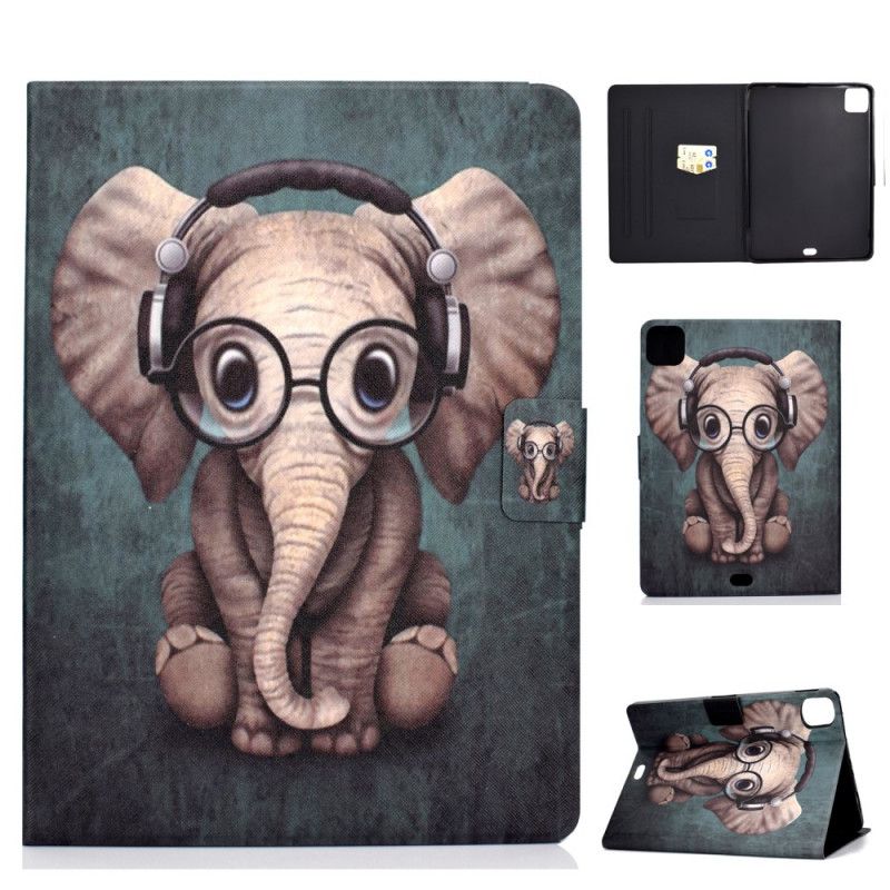 Flip Case Leren iPad Air 10.9" (2020) Olifant Verbonden