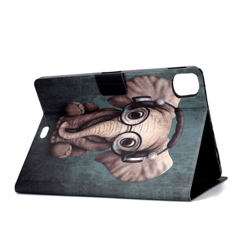 Flip Case Leren iPad Air 10.9" (2020) Olifant Verbonden