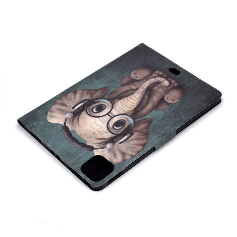 Flip Case Leren iPad Air 10.9" (2020) Olifant Verbonden