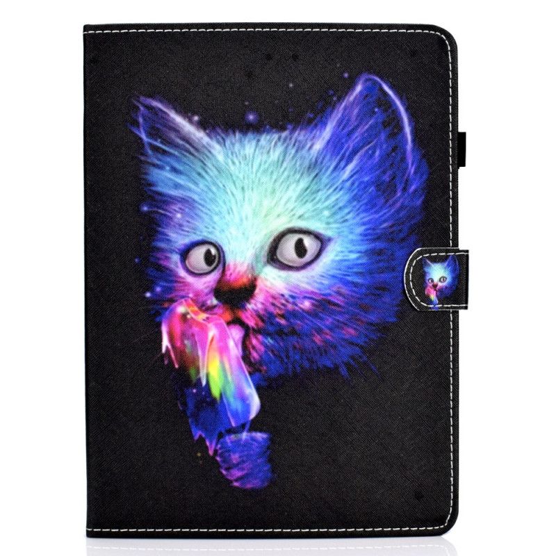 Flip Case Leren iPad Air 10.9" (2020) Psycho Cat