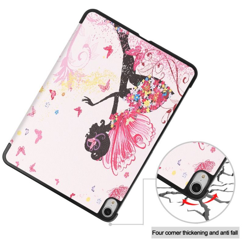 iPad Air 10.9" (2020) Bloemenfee Imitatieleer