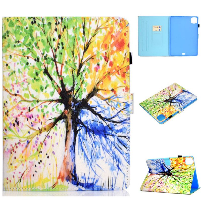 Leren Hoesje iPad Air 10.9" (2020) Aquarelboom