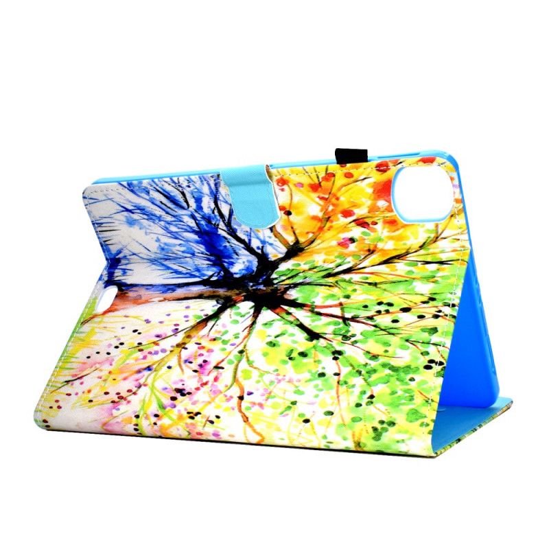 Leren Hoesje iPad Air 10.9" (2020) Aquarelboom