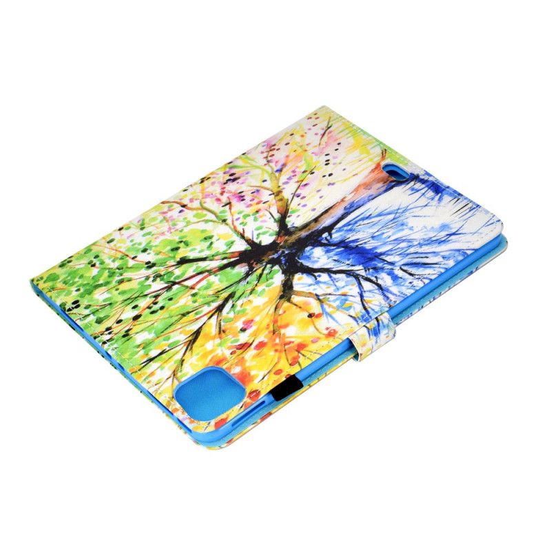 Leren Hoesje iPad Air 10.9" (2020) Aquarelboom