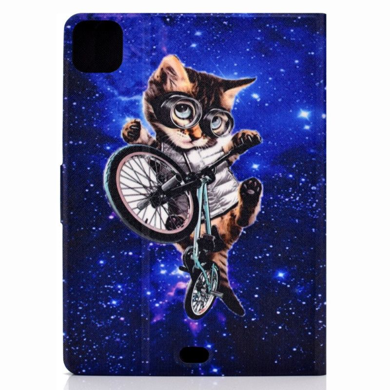 Leren Hoesje iPad Air 10.9" (2020) Telefoonhoesje Cyclo-Kat