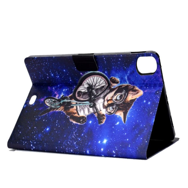 Leren Hoesje iPad Air 10.9" (2020) Telefoonhoesje Cyclo-Kat