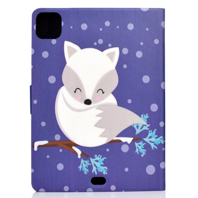 Leren Hoesje iPad Air 10.9" (2020) Telefoonhoesje Witte Vos
