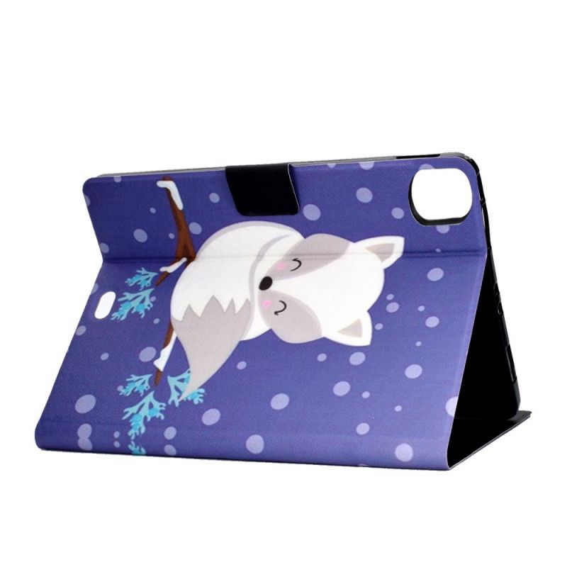 Leren Hoesje iPad Air 10.9" (2020) Telefoonhoesje Witte Vos