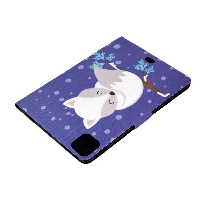 Leren Hoesje iPad Air 10.9" (2020) Telefoonhoesje Witte Vos