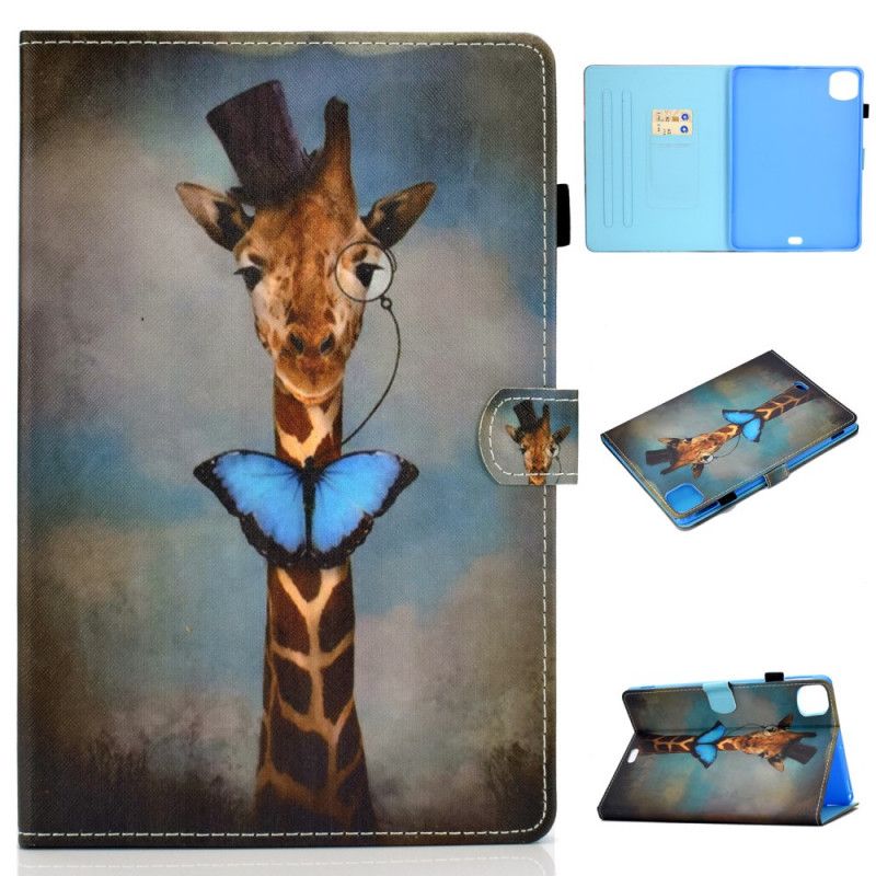 Leren Hoesje voor iPad Air 10.9" (2020) Giraf Chic