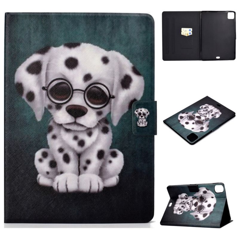 Leren Hoesje voor iPad Air 10.9" (2020) Hond Met Bril
