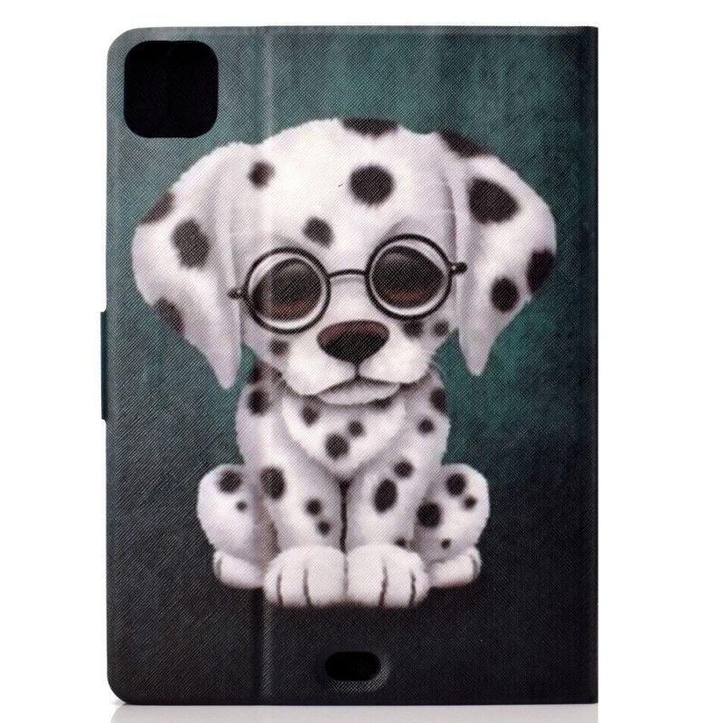 Leren Hoesje voor iPad Air 10.9" (2020) Hond Met Bril