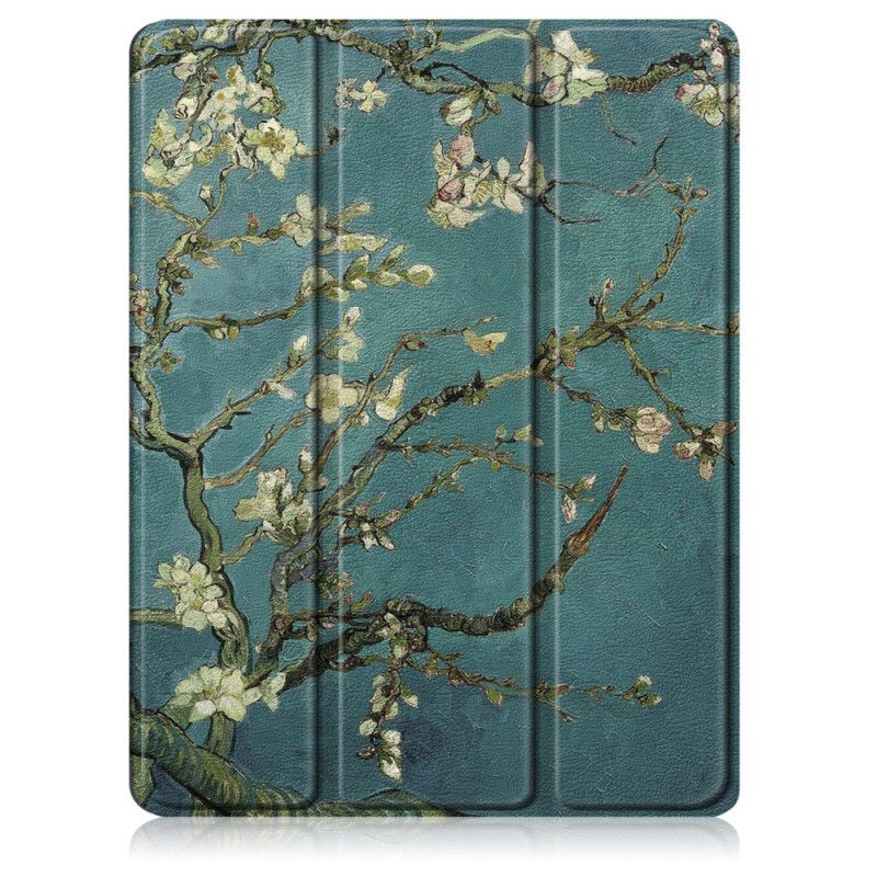 Smart Case iPad Air 10.9" (2020) Bloemtakken Met Stylushouder