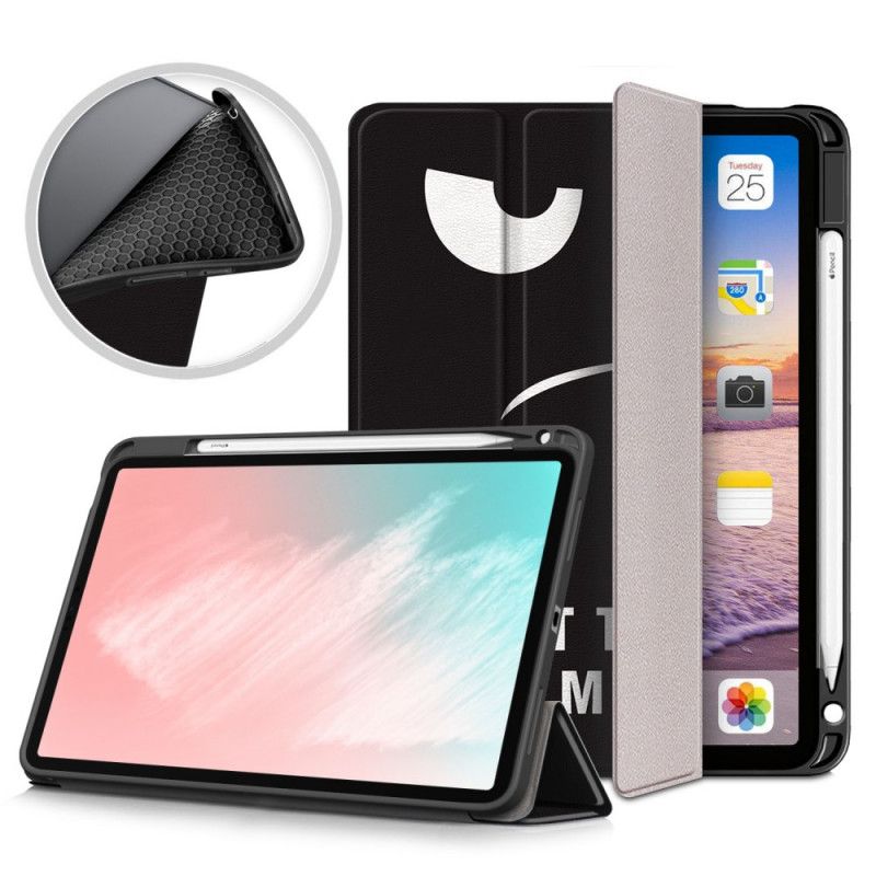 Smartcase iPad Air 10.9" (2020) Raak Me Niet Aan Met Pennenhouder