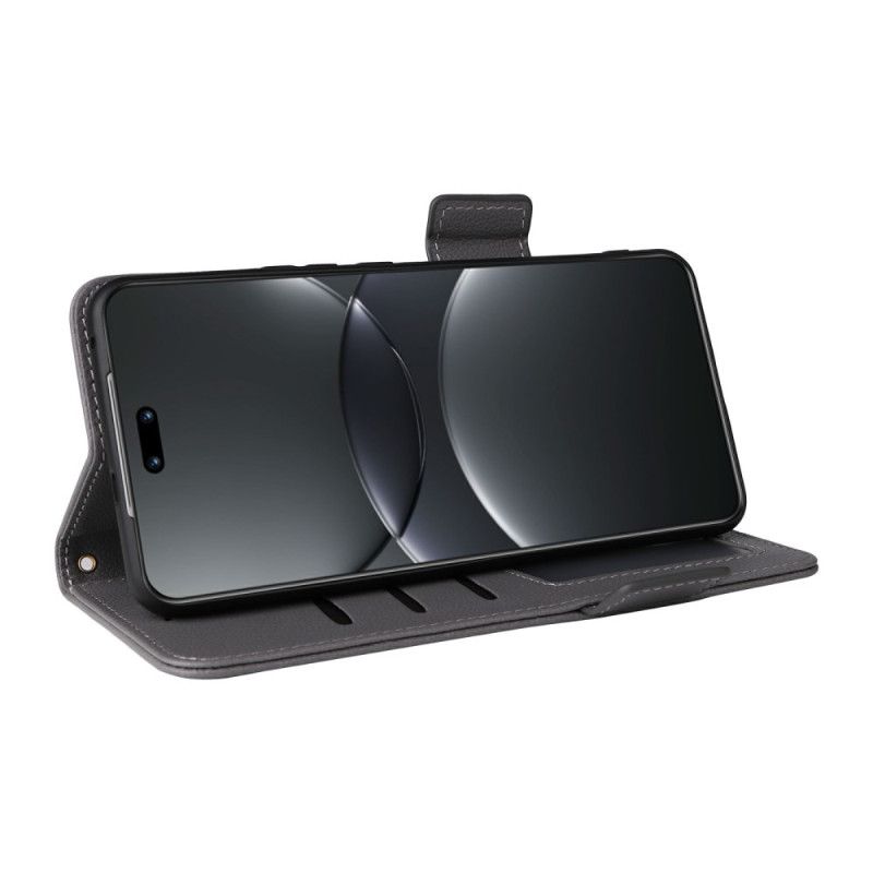 Bescherming Hoesje Huawei Nova 13 Pro Lychee Imitatieleren Bandje