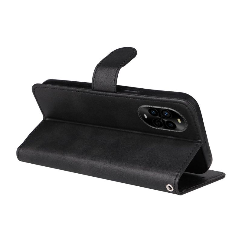 Leren Hoesje Huawei Nova 13 Pro Bandje Met Leer-effect Bescherming Hoesje