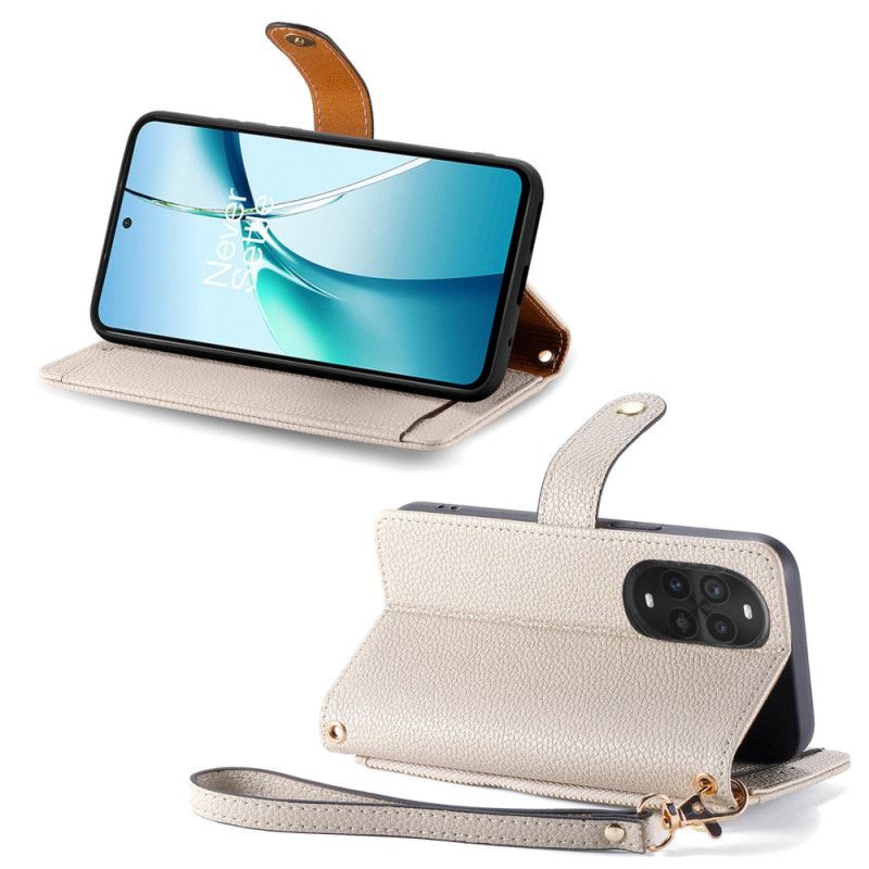 Leren Hoesje Voor Huawei Nova 13 Pro Hartvormig Ontwerp Rfid-bescherming