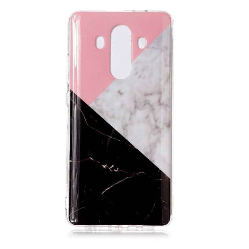 Case Hoesje Huawei Mate 10 Pro Telefoonhoesje Geometrisch Marmer