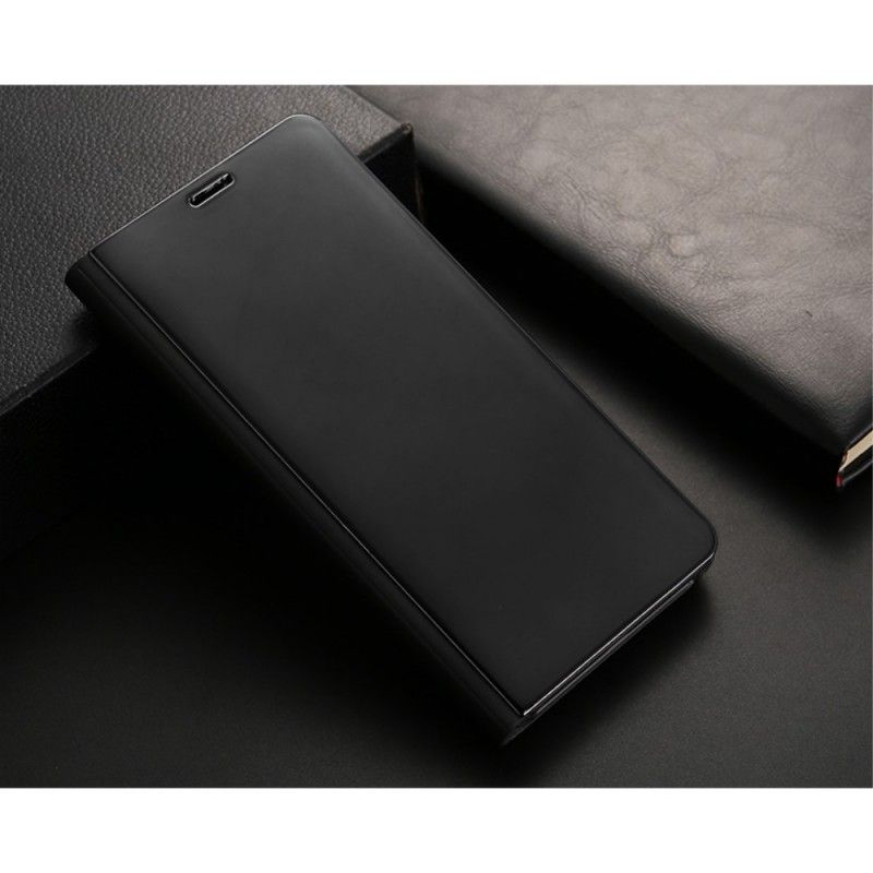 Folio-hoesje Huawei Mate 10 Pro Paars Zwart Telefoonhoesje Spiegel- En Leereffect