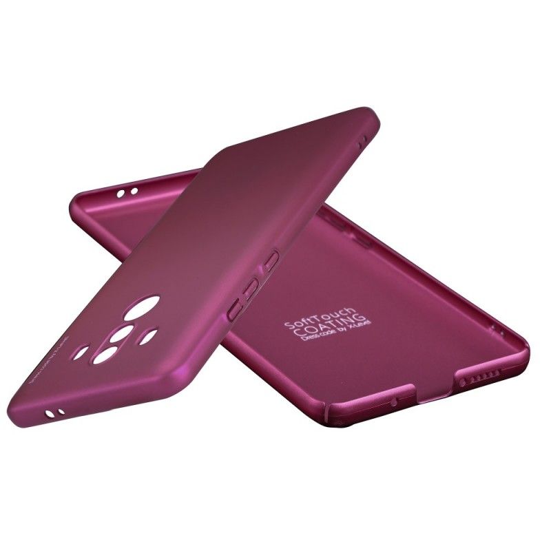Hoesje voor Huawei Mate 10 Pro Donkerrood Metallic Effect