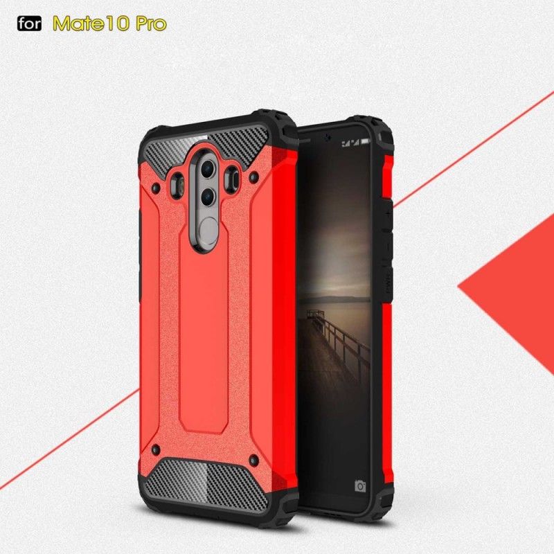 Hoesje voor Huawei Mate 10 Pro Rood Zwart Overlevende