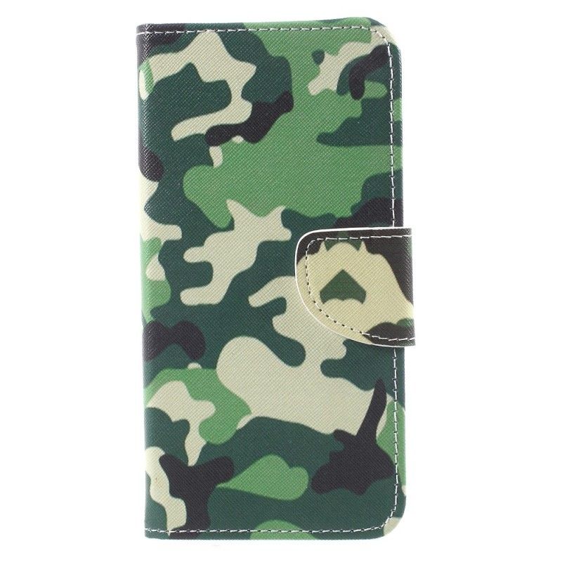 Leren Hoesje voor Huawei Mate 10 Pro Militaire Camouflage