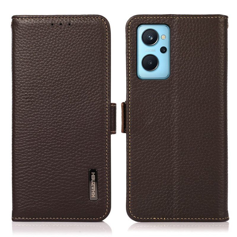 Flip Case voor Realme 9i Lychee Leer