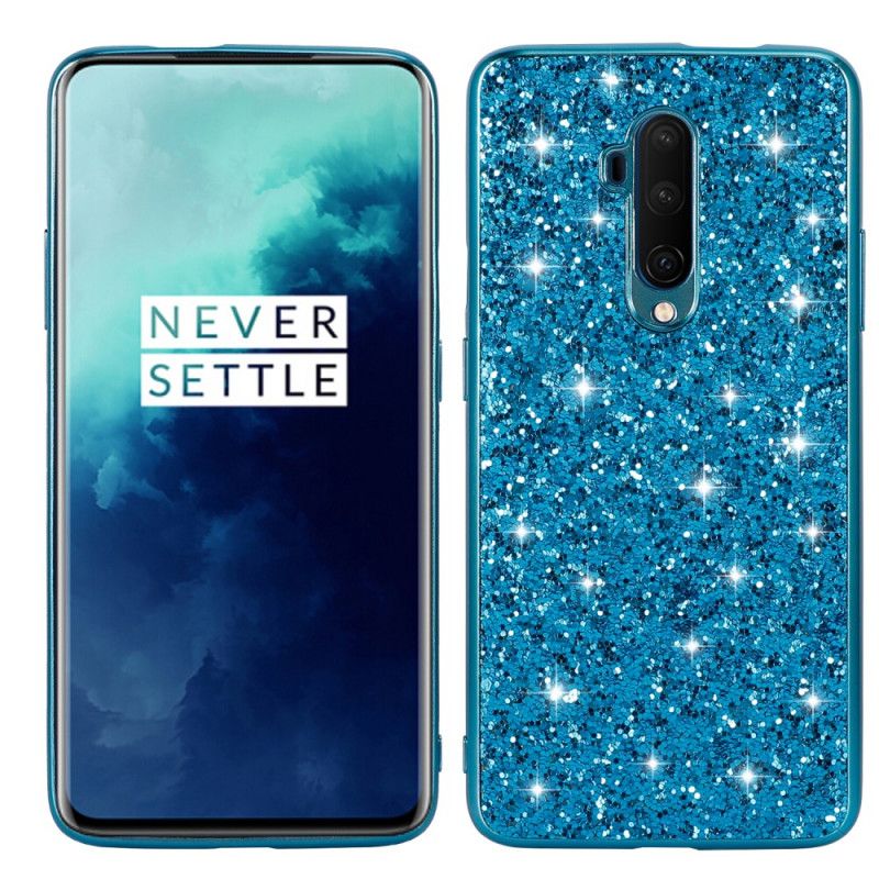 Case Hoesje OnePlus 7T Pro Rood Zwart Telefoonhoesje Ik Ben Glitter