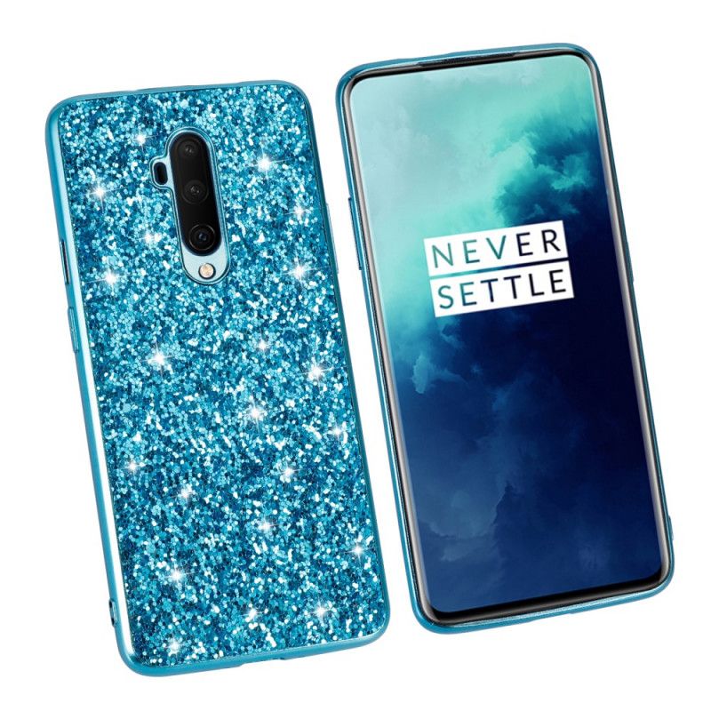 Case Hoesje OnePlus 7T Pro Rood Zwart Telefoonhoesje Ik Ben Glitter